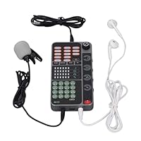 Sprachverzerrer, Tragbarer Bluetooth-Sprachverzerrer mit 16 Soundeffekten, Tragbare Soundkarte, Sprachverzerrer für Live-Streaming