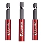ColumPRO 3PCS 1/4" Strong Magnetic Extension Bit Holder,Hex Shank S2 Steel Magnetic,Screwdriver Extension,Quick-Change Hex Shank Set，Bit Holder