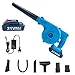 Jooheli Soffiatore a Batteria, 2-in-1 Soffiatori e Aspirapolvere, Soffiatore Elettrico con Batteria e Caricabatterie, Soffiatore Cordless per Pulire l'auto e Gli Angoli di Polvere