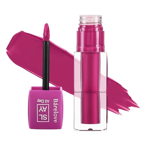 Image of BARELOVE SLAY All Day Non-Drying Liquid Lipstick for Women with Matte Finish One Swipe Application | Highly Pigmented |Smooth Glide Formula | Long Lasting | Transferproof | 12 ml | 806-Plum Chic