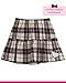 Hello Kitty Girls Skirt Sets - 2 Piece Long Sleeve Sweatshirt and Plaid Skirt Girls Fashion Set (2T-12), Size 4, Black Plaid