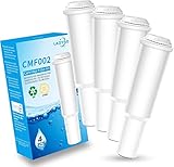 Filterpatrone für Jura Claris White, LADYSON Ersetzen Kaffee Wasserfilter für Jura White 68739 60209 62911; Impressa E80, E85, J5,S50, S55; TÜV SÜD Zertifiziert(4 Stücke)