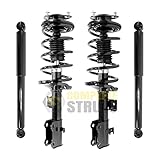 COMPLETESTRUTS - Front Complete Strut Assemblies with Coil Springs and Rear Shock Absorbers Replacement for 2006-2013 Suzuki Grand Vitara - Set of 4