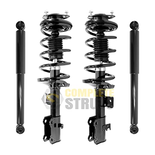 COMPLETESTRUTS - Front Complete Strut Assemblies with Coil Springs and Rear Shock Absorbers Replacement for 2006-2013 Suzuki Grand Vitara - Set of 4