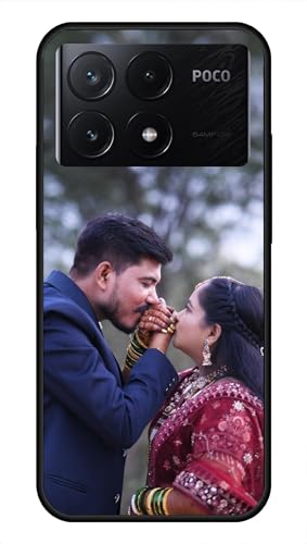 Image of NDCOM for Customised Poco X6 Pro 5G Back Cover | Rugged Poco X6 Pro Phone Case | Poco X6 Pro Mobile Cover DIY Personalised Photo Design | Customized Gift Custom Text Name Printed Metal Case