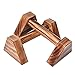 ZLASS Marco Push-up de Madera, Marco invertido de Fitness de pie, Equipo de Fitness portátil para Mujeres y Hombres, Mango Push-up de Madera, 30cm / 11.8in, 2PCS