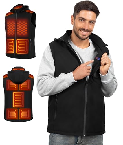 BEFAMALI Heated Vest for Men with Concealed Switch Mens Electric Vests for Winter