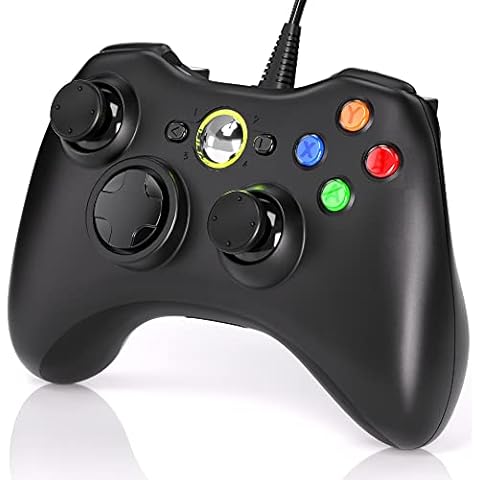 Controller für Xbox 360, 2023 Gamepad Joystick mit Kabel, USB PC Controller für Microsoft Xbox 360 PC Windows 7/8/10 / XP Cover