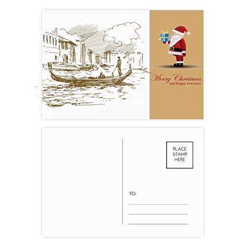 Cartes postales Noël et bateau de rivière à offrir en lot