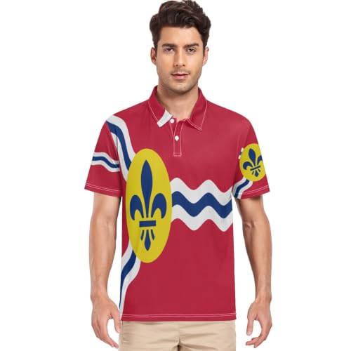 Polo homme St. Louis Missouri GuoChe respirant anti-transpiration vêtement sport S