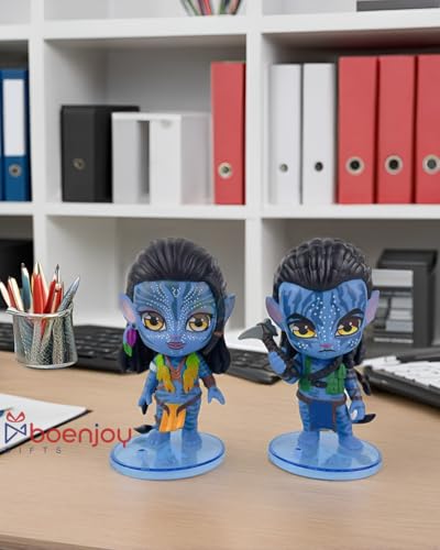 Image of Gifts- Avatar Action Figure Set of 2 Toy for Car Dashboard, Decoration, Cake Topper, Office Desk & Study Table| Size 11 CM