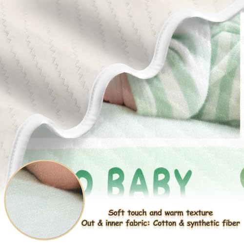 Custom Cute Baby Image Cartoon Frog Animal Green Blanket for car seat Soft para personalizados Kitten Blankets with Names on for Girls or Boys 30x40in necesarias para2