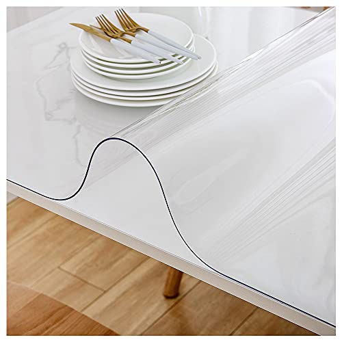Clear PVC Table Protector, 1.5mm, Waterproof, 60 x 70 cm