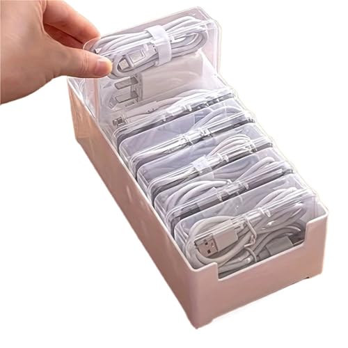 ���[�P�[�X�{�b�N�X�� �f�[�^�P�[�u�����[�{�b�N�X�A7�̏����ȃR���p�[�g�����g�{�b�N�X�t���A�I�t�B�X�f�X�N�p�f�X�N�g�b�v�P�[�u���I�[�K�i�C�U�[ Storage box