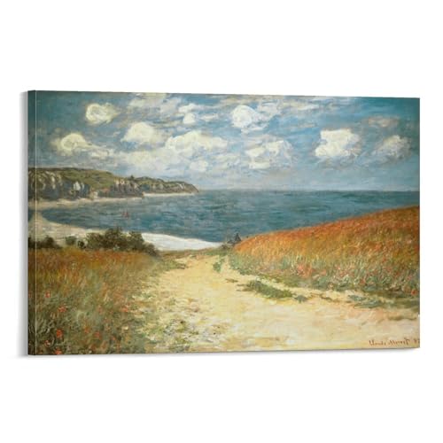 Claude Monet N[hEl۔hƃv[ȑgC |X^[ EH[A[g  LoX G xbh[ |X^[ rO ǂ̊G08x12inch(20x30cm)