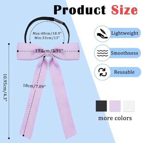 Image of Luckyvestir Western Bow Ties for Men Women, Black /Red Colonel Satin Ribbon String Bow Tie for Costume Uniform