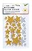 Folia 23792 - Foam Rubber Glitter Stickers, 40 Pcs, Stars Assorted in Gold and Silver