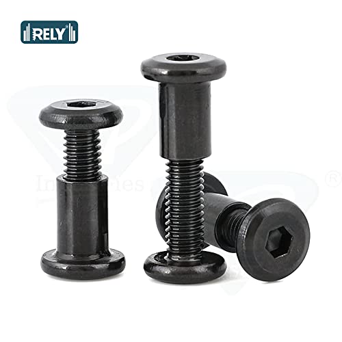Rely®⇒VP INDUSTRIES (Combo Set -20 Pcs) M8x25 mm Allen JCB Screw with JCB Female Sleeve Barrel Nut + Allen Key 1 pc | Fastener for Joining Wood Boards, Cabinets, Cupboards,Chairs & Beds