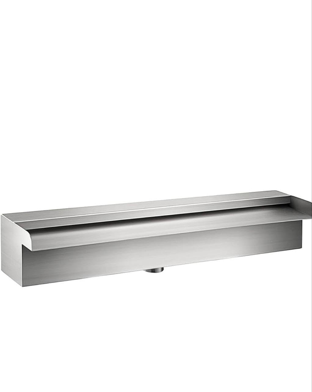 Stainless Steel Wall Mounted Pool Waterfall Fountain Spillway | 24 Inch SS304 Cascade Water Blade for Swimming Pool, Garden Pond, Landscape & Outdoor Water Feature (Silver, 60 cm)-image-47