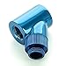 Monsoon G1/4" 45 Degree Rotary Fitting with Light Port, 5/8" OD Matched Body, Blue