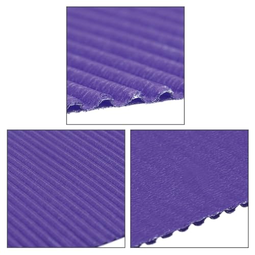 Image of uxcell 10pcs Corrugated Cardboard Paper Sheets,Dark Purple,11.69-inch x 8.27-inch,for Craft and DIY Projects