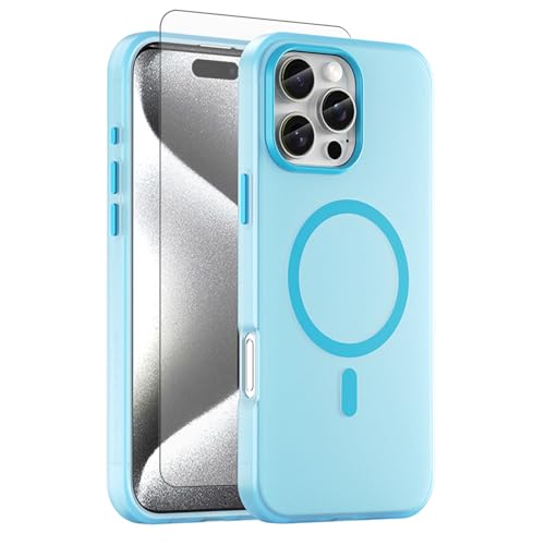 Coque iPhone 16 Pro Max magnétique translucide mat et antichoc 6.9 pouces