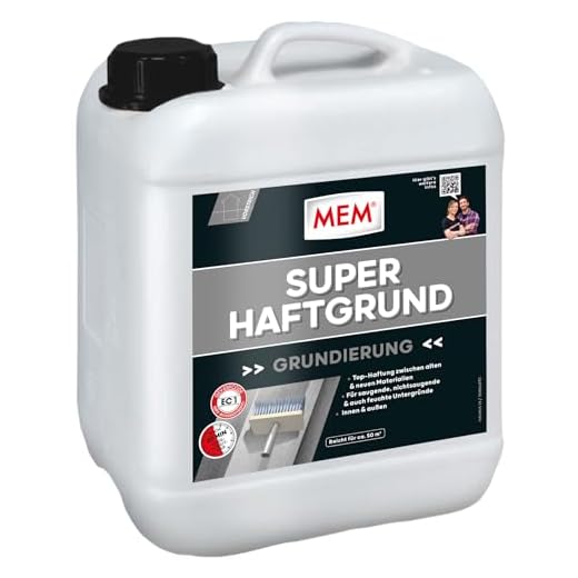 MEM Super-Haftgrund, Intensive Untergrundhaftung, Für saugende und nichtsaugende Untergründe, Lösemittelfrei, 10 l
