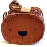 かわいい カートゥーン クマ ショルダーバッグ クロスボディバッグ Puレザー ハンドバッグ ファッション スモール ジッパー サッチェル カジュアル ユニバーサル ポケット 子供用 キッズ用