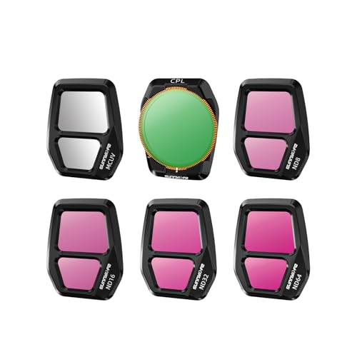 Twaxl DJI AIR 3S �Ή��̐V�^�����Y�t�B���^�[�L�b�g (UV+CPL+ND8 16 32 64)