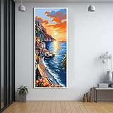 💎【Toile haute définition】Les symboles sur la toile sont clairement disposés et faciles à identifier, de sorte que vous pouvez facilement compléter la peinture diamant. La toile de peinture diamant a une bonne adhérence, ne tombe pas de diamants, imperméable, durable, résistante aux plis. La peinture diamant finie peut être conservée pendant 30 ans