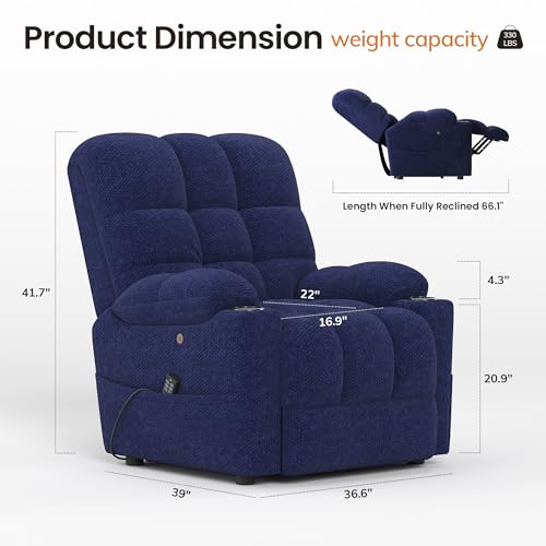 Sillón reclinable plegable metálico azul miniatura 2