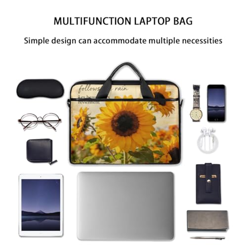 Bolso Retro de Laptop con Estampado de Flores miniatura 6