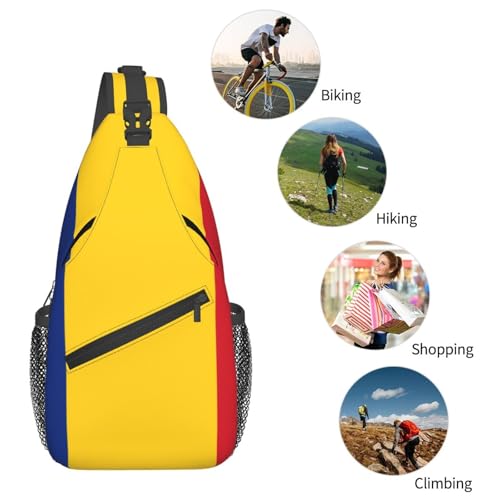 Mochila unisex liviana con diseño de bandera de Rumania miniatura 6