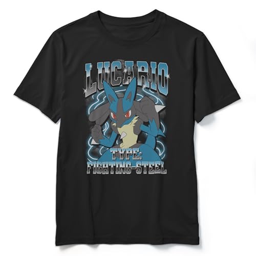 Boy's Pokemon Lucario Type: Fighting-Steel T-Shirt