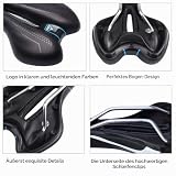 Fahrradsattel Herren Bequem, Fahrrad Sattel Gel MTB Sattel für Damen & Herren, Hohl Fahrradsättel...