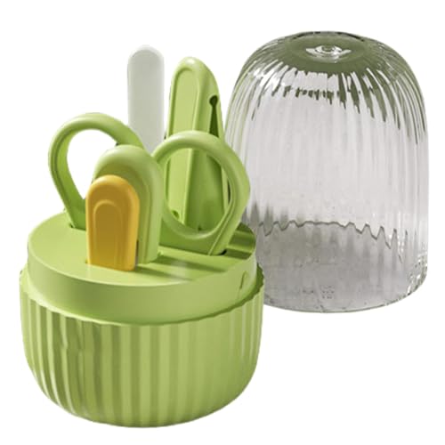 キッズネイルトリマー安全第一、子供安全爪切り | 4 in 1 ベビーネイルケアセット | ペディキュアケアツール、ベビーネイルキット、グルーミングツール、安全、女の子、男の子に最適