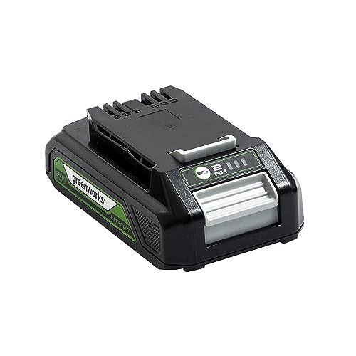 Greenworks Tools Batterie G24B2 2ème génération (batterie puissante rechargeable Li-Ion 24 V 2,0 Ah adaptée à tous les appareils et batteries de la série...