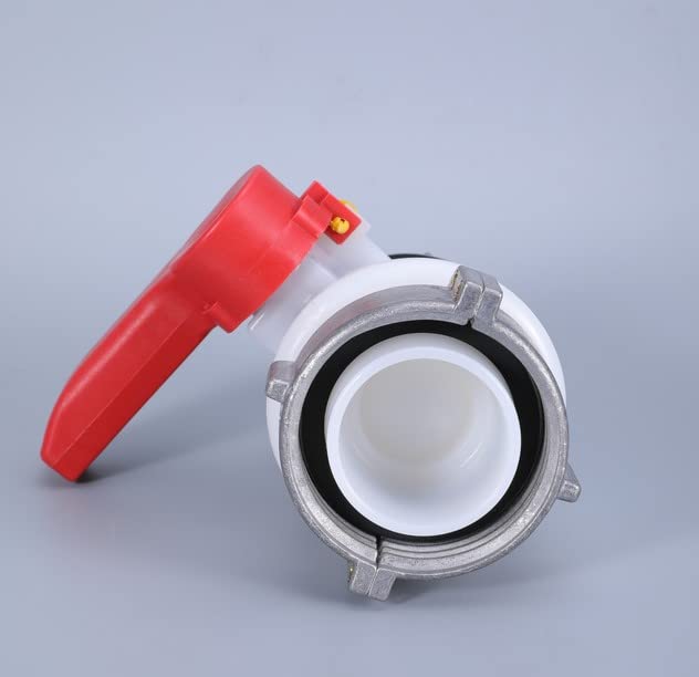 Válvula de bola DN50 para tanque IBC con tuerca de aluminio de 75 mm 2