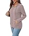 CAENP zip up hoodie Women long sleeve loose sweatshirt 2025 autumn winter fashion women's lightweight fleece zip up jacket workout clothing-Lavender-XL