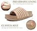 KuaiLu Womens Sandals with Arch Support Orthopedic Slippers Comfortable Lightweight Cushion Recovery Slides Summer Fashion Leather Casual Plantar Fasciitis Shoes Indoor Outdoor Size Beige 11