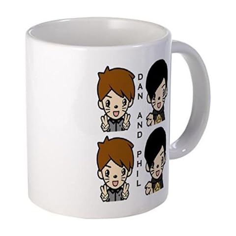 Demon Decal Mug - Dan and Phil Mugs - 15 Ounce Ceramic White Coffee/Tea Cup " Cover