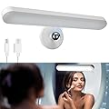 Benreom Wireless Vanity Lights - Rechargeable Battery Operated, Adjustable Color Brightness & Angle Makeup Light, Cordless Lights for Makeup Vanity, Bathroom Mirror