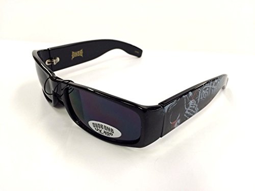 Authentic Shades Inked Lost Soul Skull Crying Sunglasses Lentes California Lowrider Locs Style2