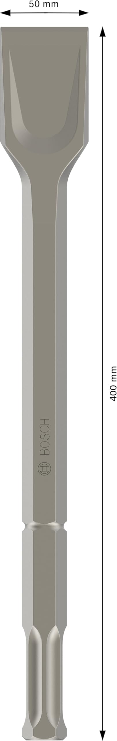 Bosch 1x Scalpello a spatola PRO Hex 22-5C (per Malta, Mattone pieno, Ø mm, Professional Accessorio Sezionatori)