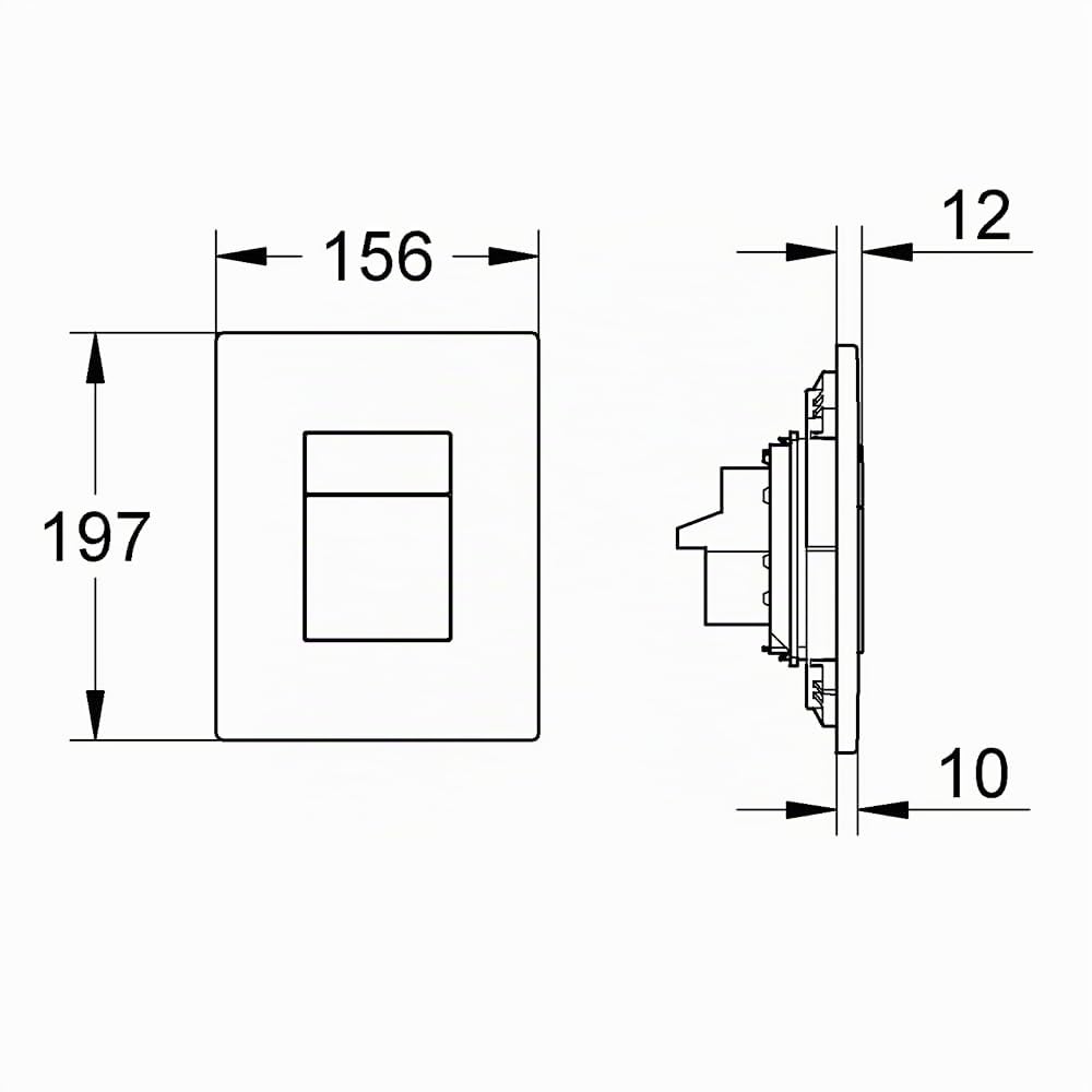 GROHE Skate Cosmopolitan Placca di comando WC per cassette di scarico a scomparsa Bianco 38732SH0