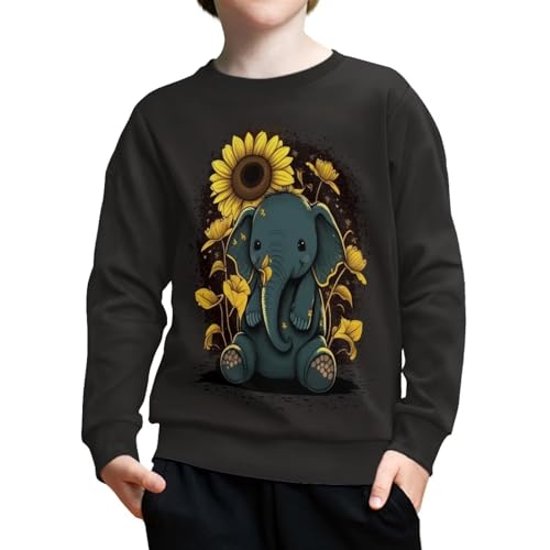 TODIYADDU Sweatshirts for Girls Boys Age 6-16 Years Kids Youth Trendy Athletic Clothes Long Sleeve Shirt for Daily Wear Gifts3