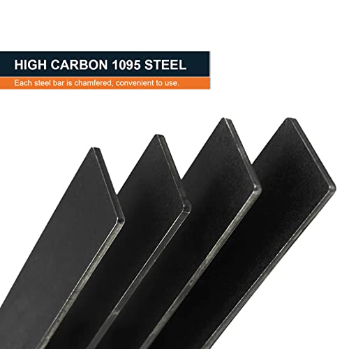 1095 Steel Flat Stock Steel Bar High Carbon (8Pcs, 12"X1.5"X0.12") For 1095 Knife Making Steel #TOP2