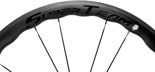 Miniatura 5 de SUPERTEAM Ruedas de carbono para sierra de llanta sin cámara 700c Rueda de bicicleta de carretera 45502.559in