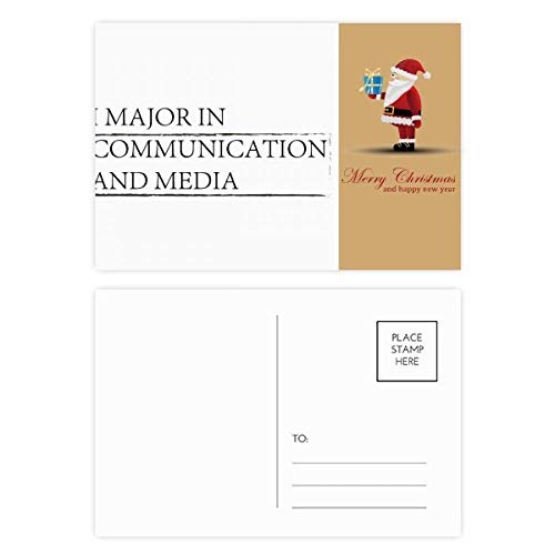 Cartes postales Communication and Media Père Noël à envoyer aux collègues de bureau