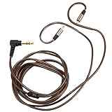 VBESTLIFE 8 Core Silver Copper Foil Earphone Replacement Cable with Lossless Sound, Clear Resolution for iRock A8, 3.5mm Plug